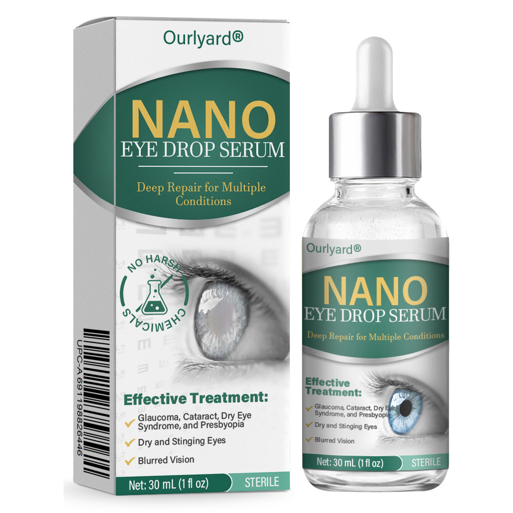 👩‍⚕️Ourlyard® Nano szemcsepp szérum ✅FDA által jóváhagyott (Alkalmas presbyopia, száraz szem szindróma, glaukóma és szürkehályog esetén) 🌿
