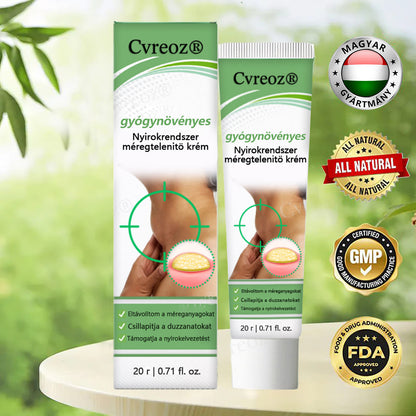 Cvreoz® Gyógynövényes nyirokrendszeri méregtelenítő krém  🌻