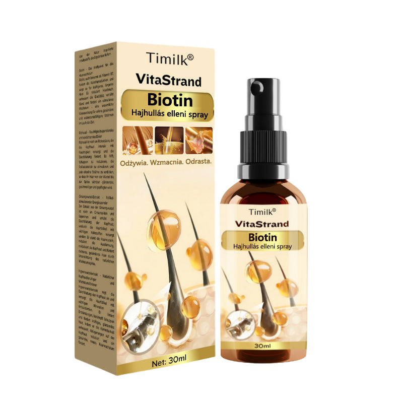Timilk® VitaStrand Biotin hajnövekedést elősegítő spray✅ Sűrű, fényes haj néhány hét alatt  📦