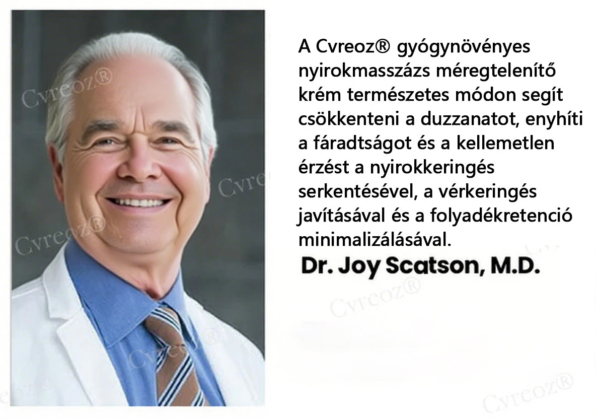 Cvreoz® Gyógynövényes nyirokrendszeri méregtelenítő krém  🌻